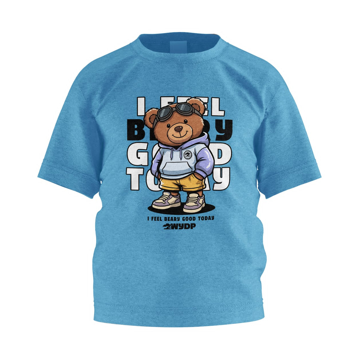 I Feel Beary Good Today Graphic Tee for Kids | Cute Teddy Bear Shirt