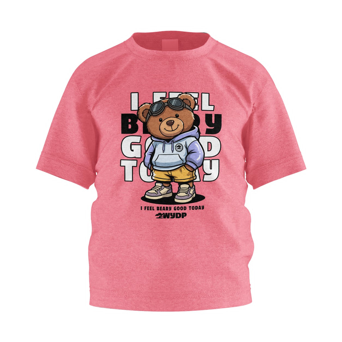 I Feel Beary Good Today Graphic Tee for Kids | Cute Teddy Bear Shirt