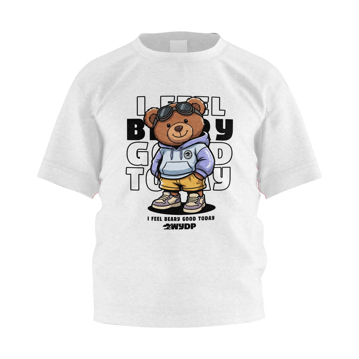 Kids "I Feel Beary Good Today" Graphic Tee | Cool Streetwear Bear Shirt