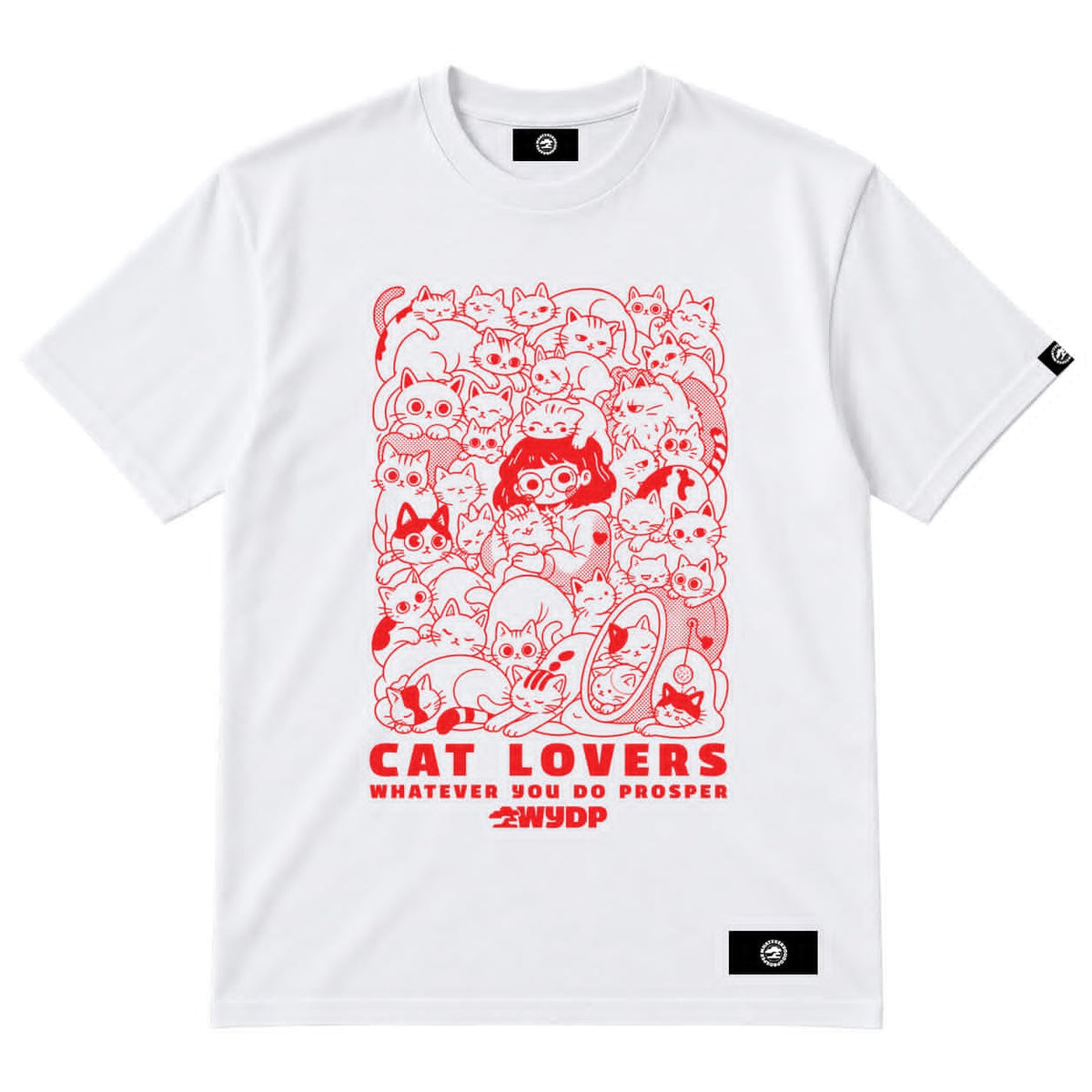 Women's Cat Lover T-Shirt | Cute Cat Graphic Tee | Funny Gift for Cat Moms