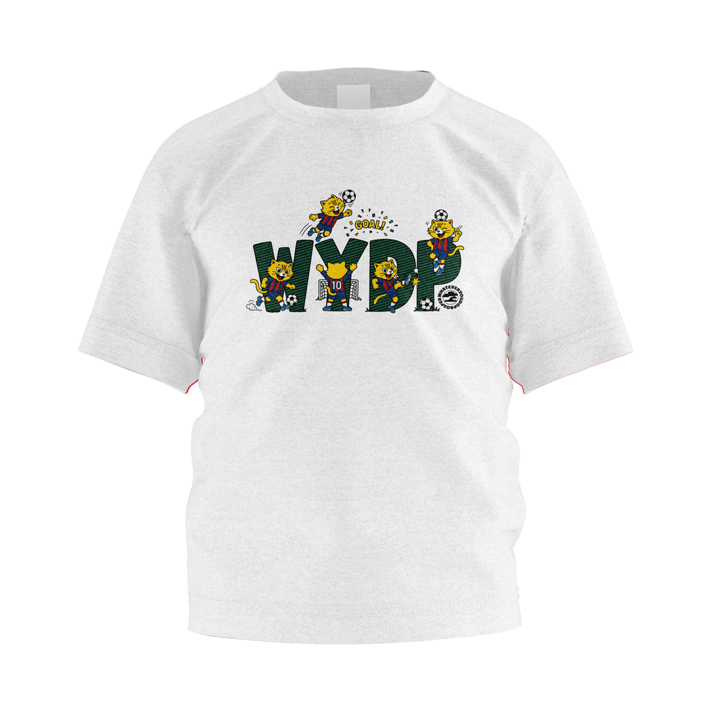 Kids Soccer Shirt | Cute Cat Soccer Graphic Tee for Boys & Girls