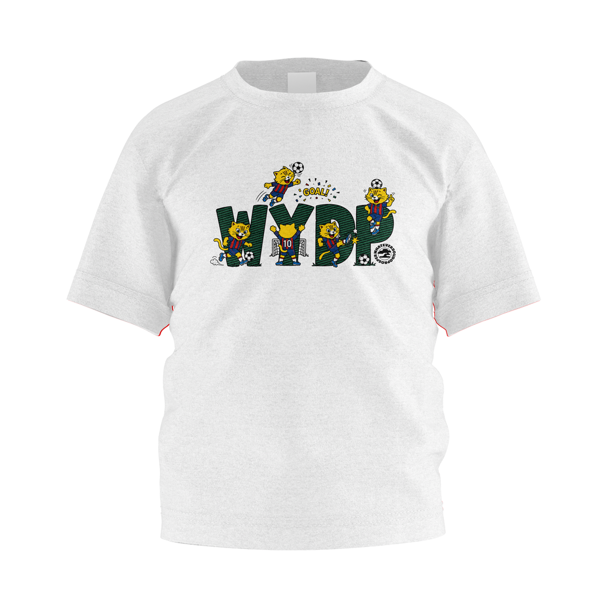 Kids Soccer Shirt | Cute Cat Soccer Graphic Tee for Boys & Girls