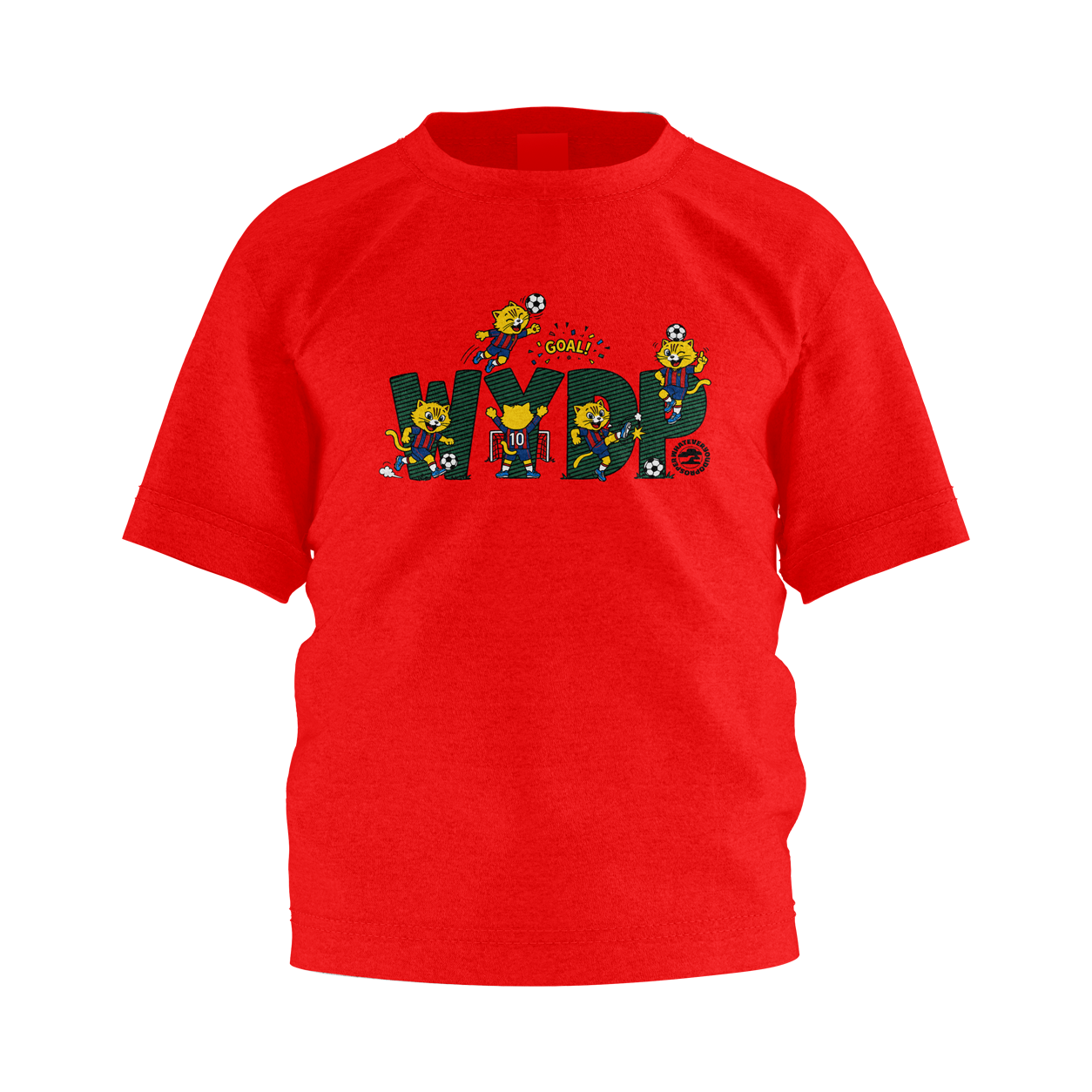 Kids Soccer T-Shirt | Cute Cat Soccer Graphic Tee for Kids Boys & Girls