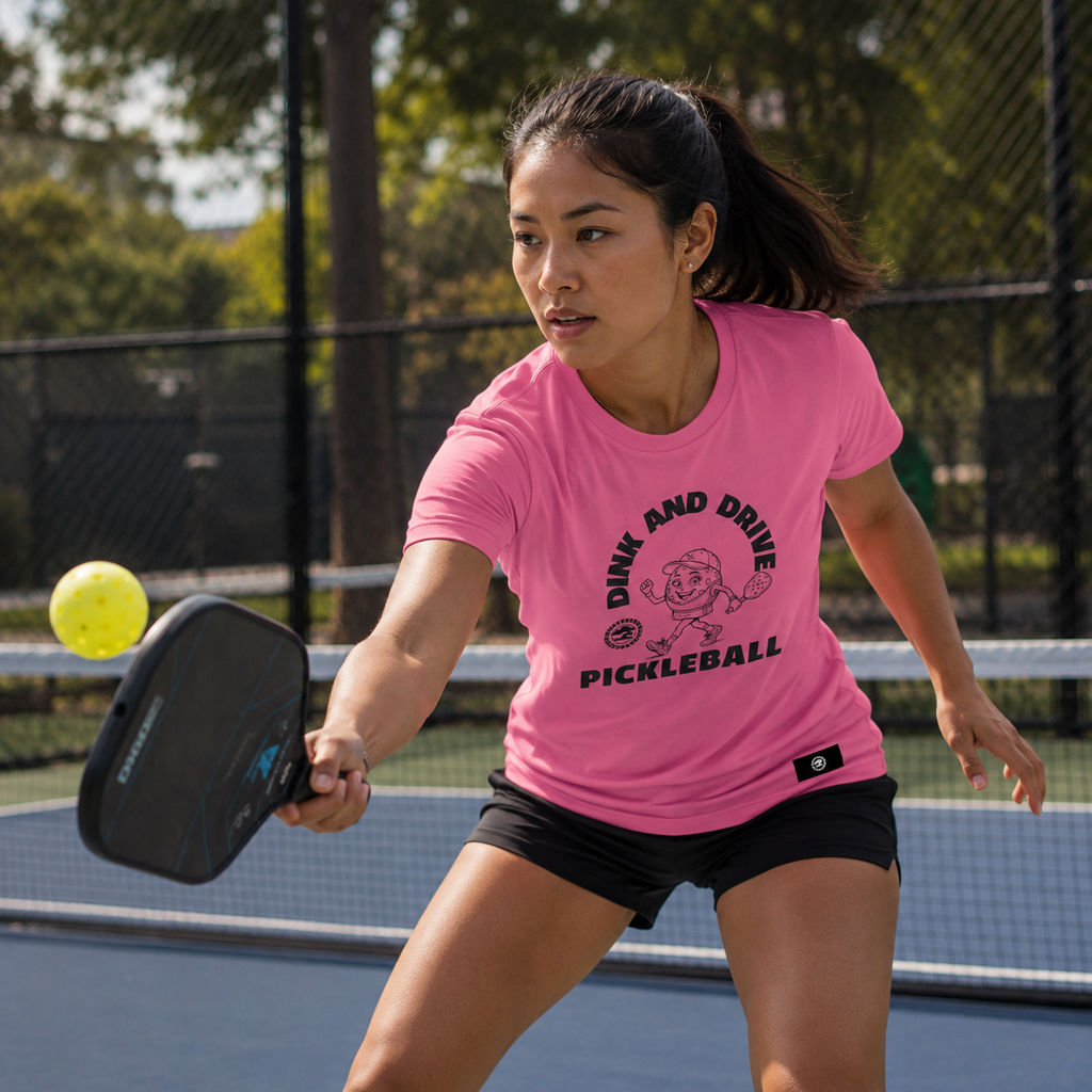 Dink and Drive Women's Pickleball T-Shirt | Graphic Tee for Pickleball Players