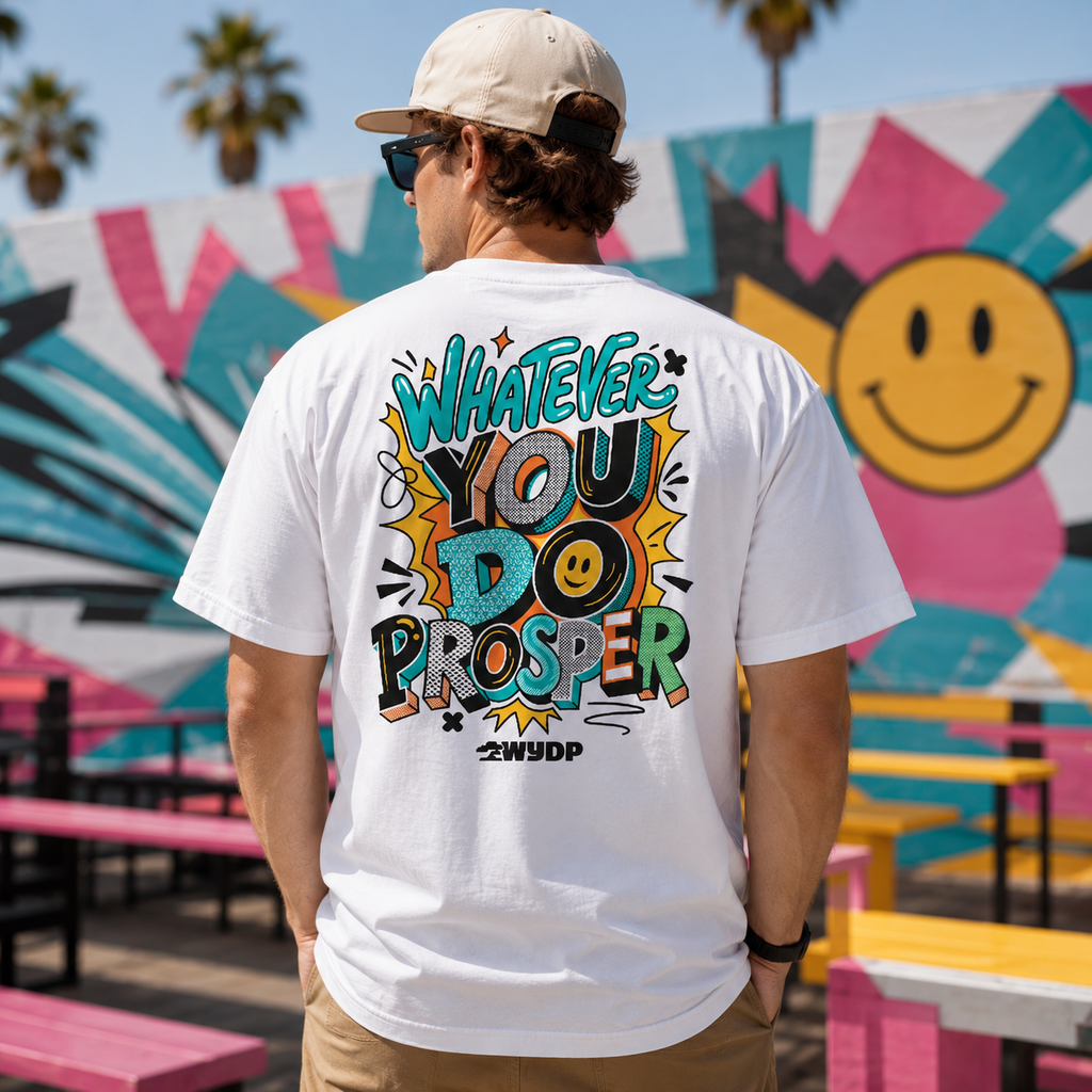 Whatever You Do Prosper Men's T-Shirt | Inspirational Graphic Tee | Motivational Streetwear