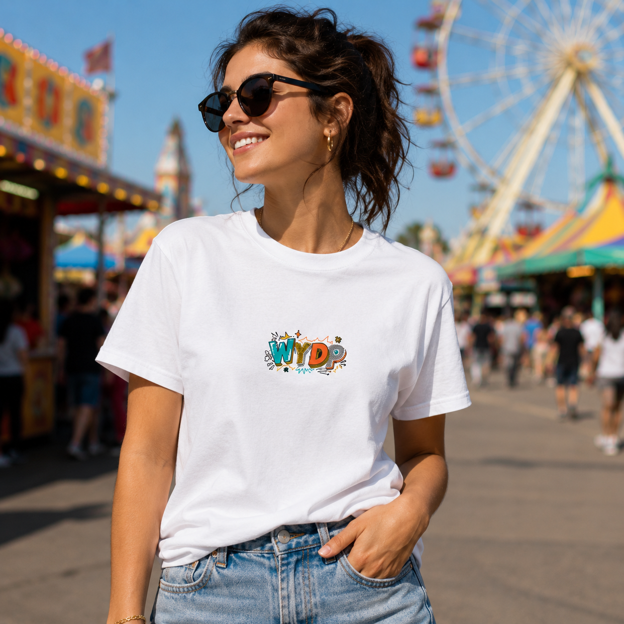 Whatever You Do Prosper T-Shirt for Women | Colorful Motivational Graphic Tee | Positive Quote Shirt