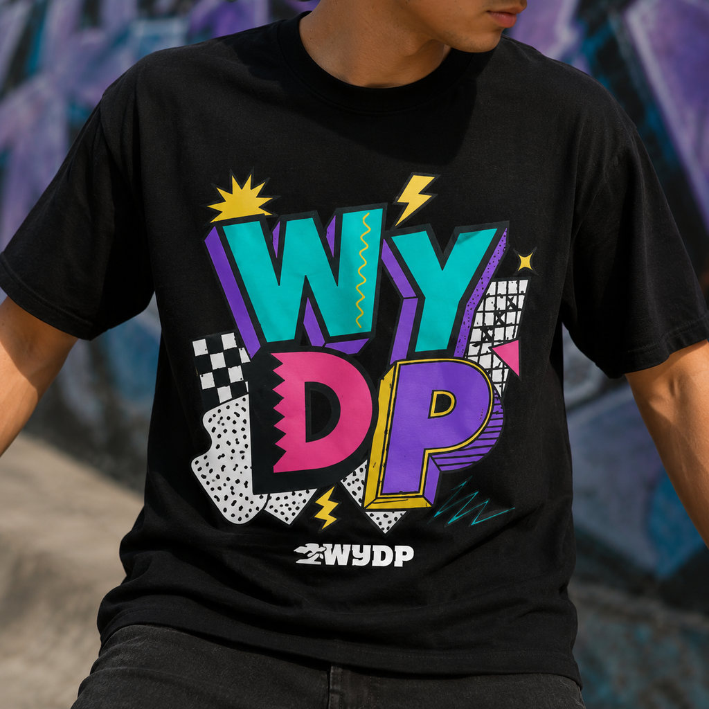 Whatever You Do Prosper T-Shirt for Men | Retro 90s Graphic Tee | Black Inspirational Streetwear Shirt