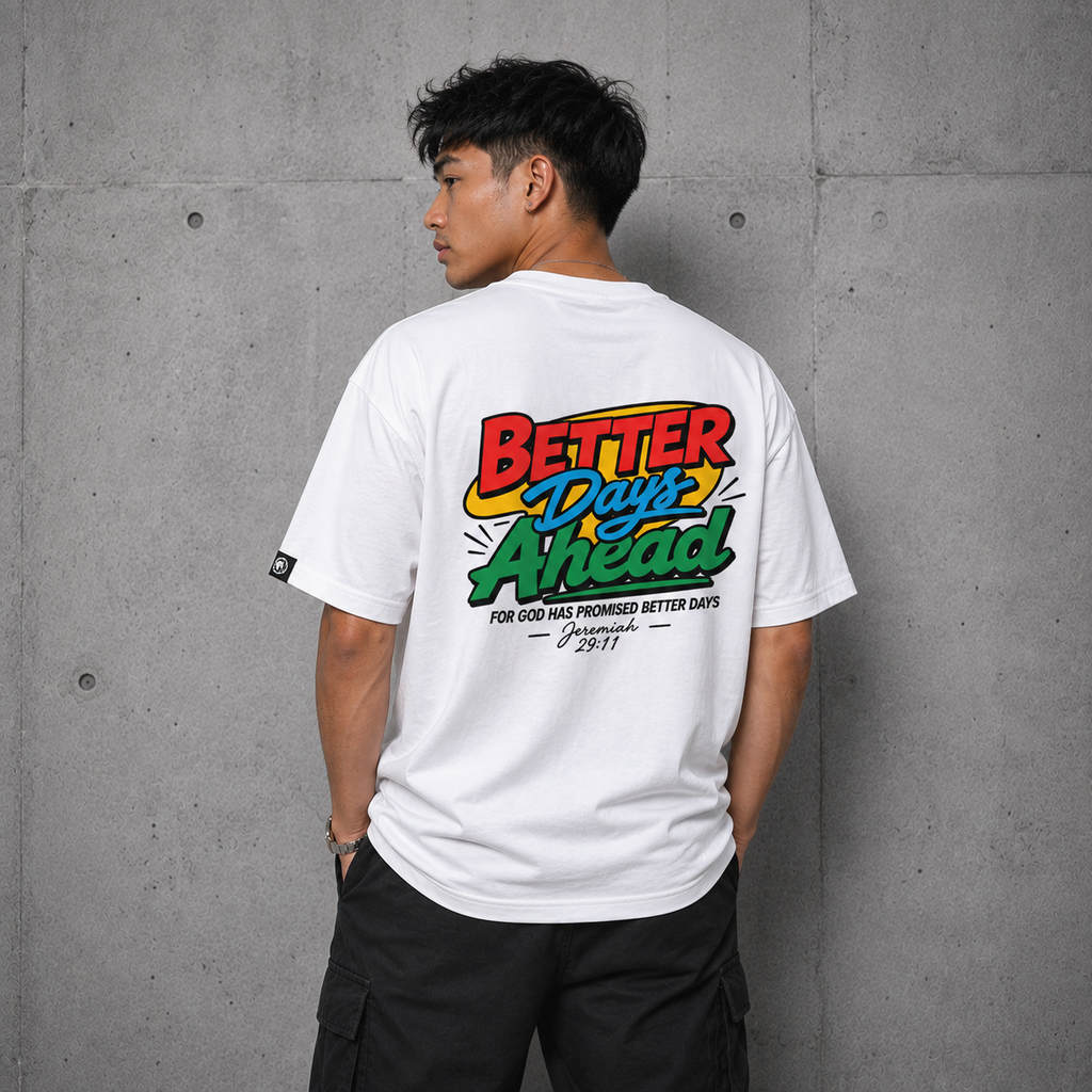 Better Days Ahead Graphic Tee for Men | Jeremiah 29:11  Retro Christian Streetwear