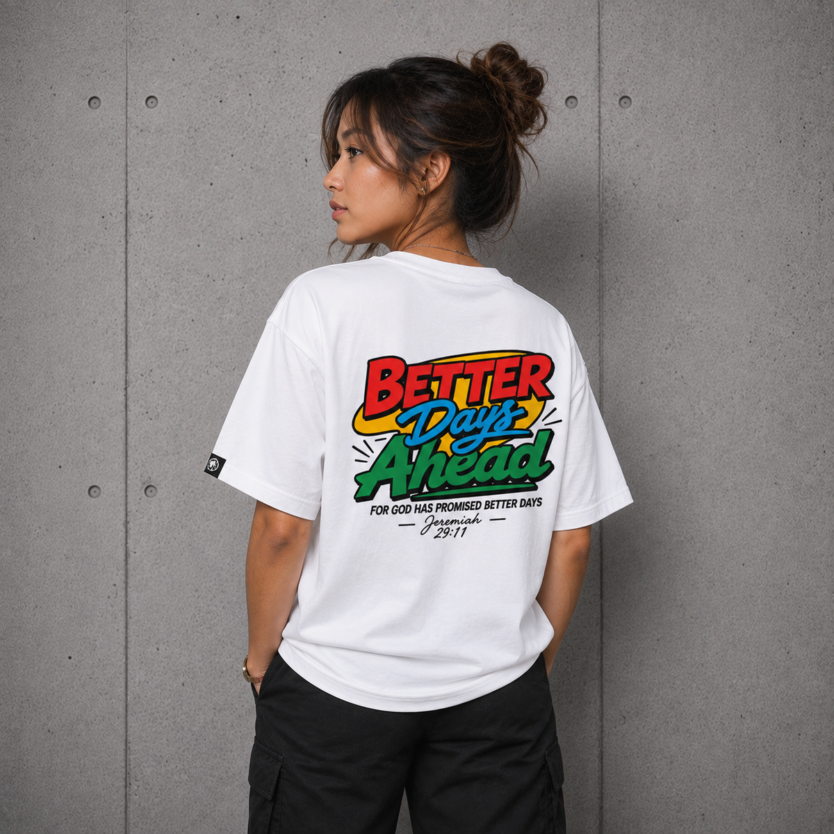 Better Days Ahead Graphic Tee for Women | Jeremiah 29:11 Retro Christian Streetwear