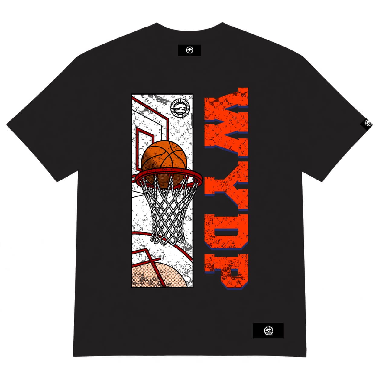 Vintage Grunge Basketball Tee for Men | Retro Basketball Streetwear